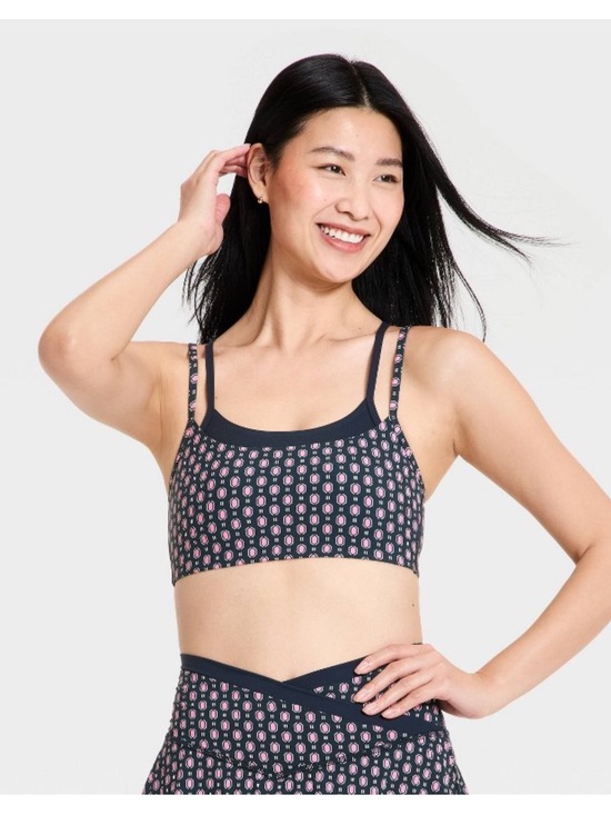all in motion Other - All in Motion Everyday Soft Double Layered Light Support Sports Bra Blue Scarf